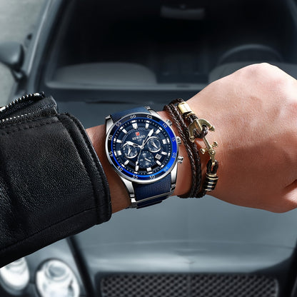Reward Luminous Men's Watch-Luxury Sports Chronograph with Silicone Strap