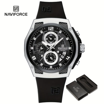 NAVIFORCE Men's Sports Watch - Luxury Quartz Chronograph with Date Display