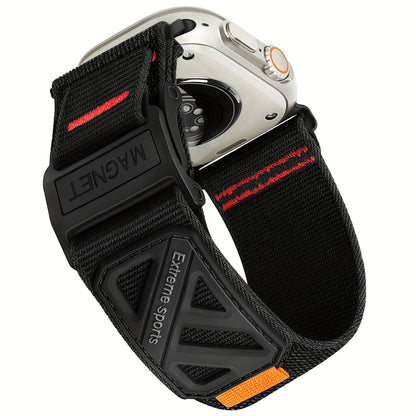 Magnetic Buckle Braided Sport Band Compatible with Apple Watch