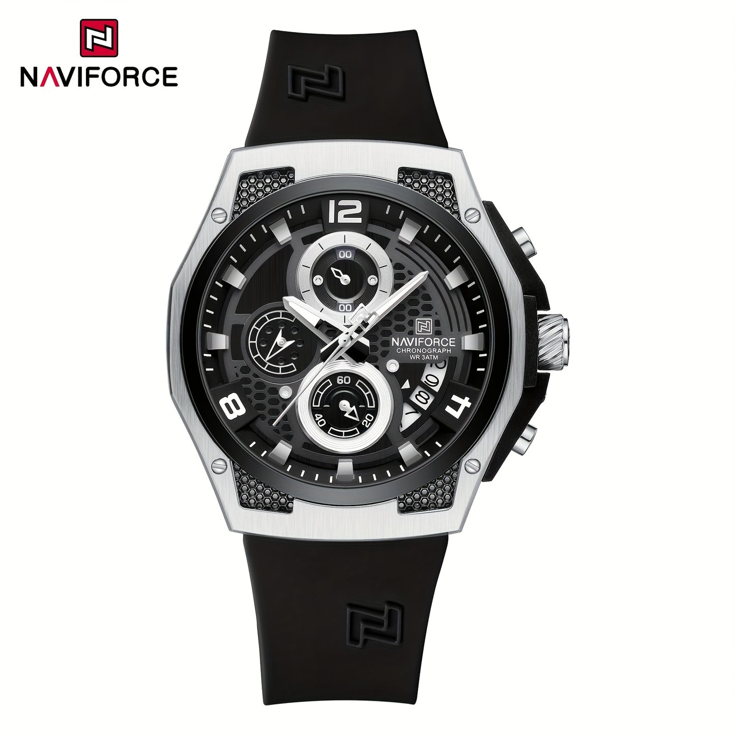 NAVIFORCE Men's Sports Watch - Luxury Quartz Chronograph with Date Display