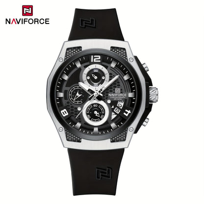 NAVIFORCE Men's Sports Watch - Luxury Quartz Chronograph with Date Display