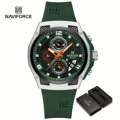NAVIFORCE Men's Sports Watch - Luxury Quartz Chronograph with Date Display