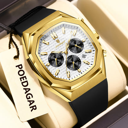 POEDAGAR Men's Watch - Waterproof up to 3ATM,