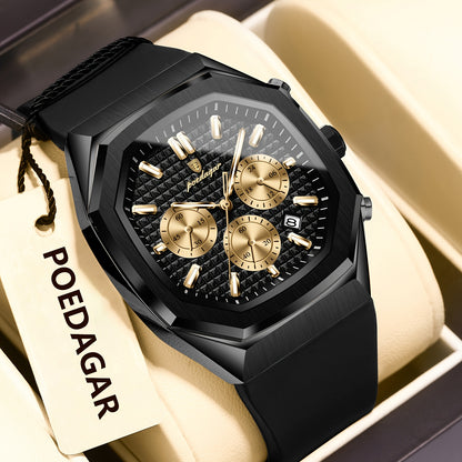 POEDAGAR Men's Watch - Waterproof up to 3ATM,