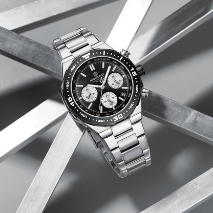 NAVIFORCE Men'S Luxury Business Watch, Multi-function Chronograph Waterproof Men Watches,