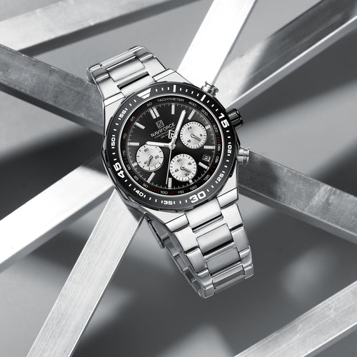 NAVIFORCE Men'S Luxury Business Watch, Multi-function Chronograph Waterproof Men Watches,