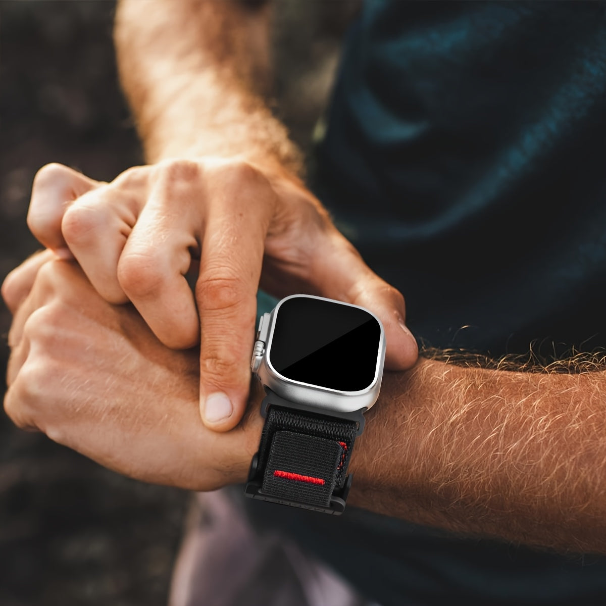 Magnetic Buckle Braided Sport Band Compatible with Apple Watch