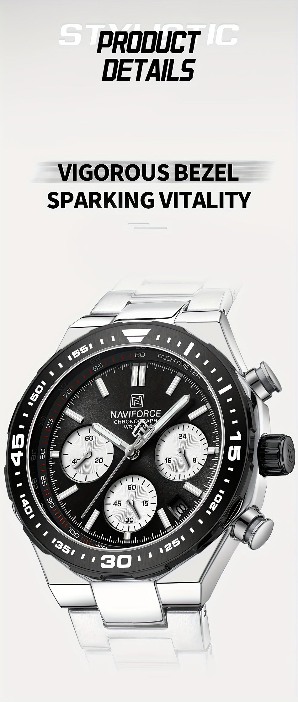 NAVIFORCE Men'S Luxury Business Watch,