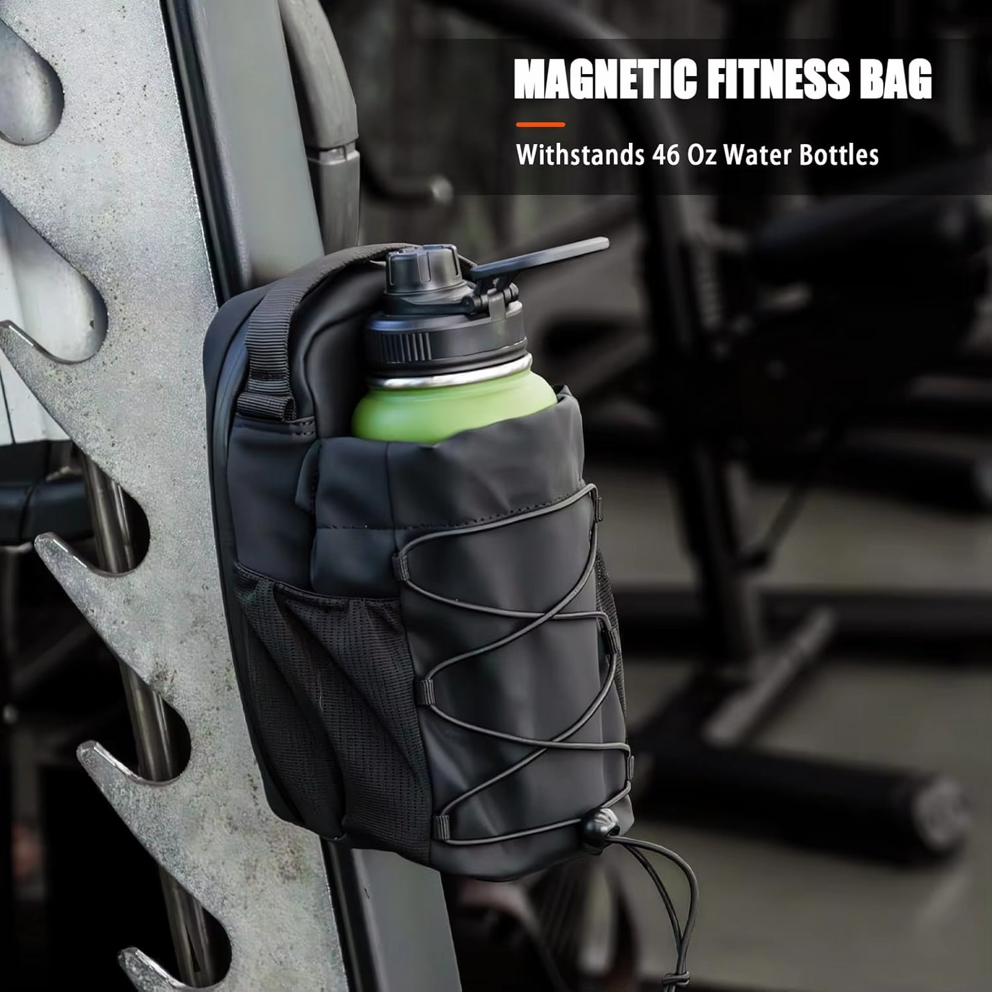 Magnetic Gym Bag with Water Bottle Holder