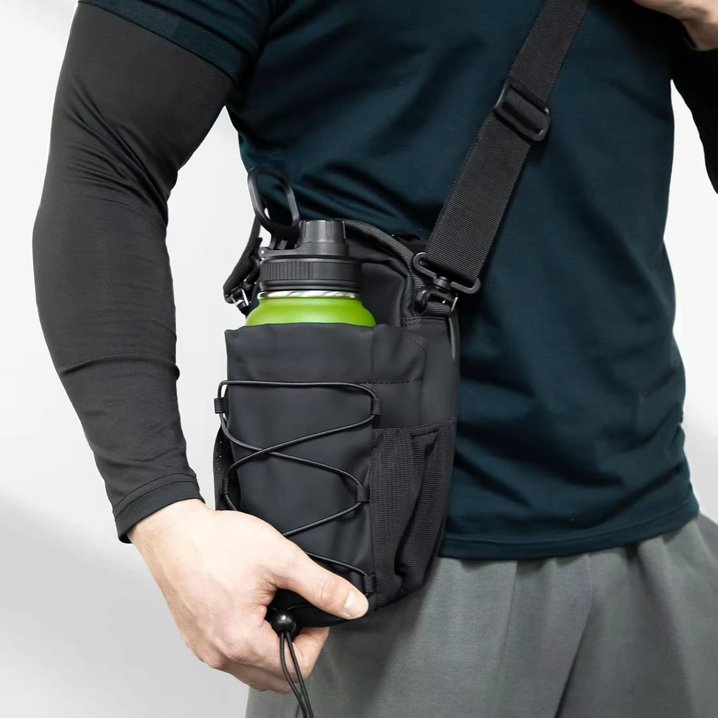 Magnetic Gym Bag with Water Bottle Holder