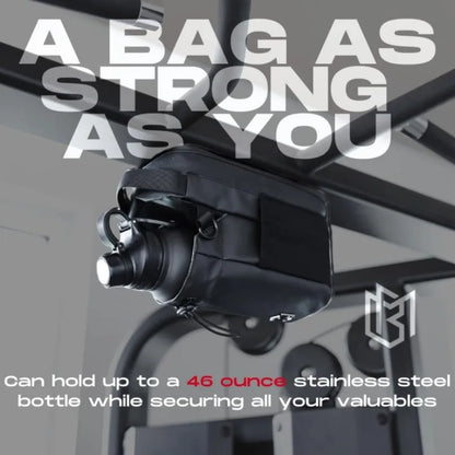Magnetic Gym Sling Bag Water Bottle & Phone Holder Waterproof Crossbody Bag for Outdoor Sports Travel Fitness Accessories
