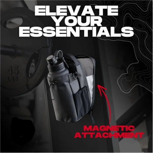 Magnetic Gym Bag with Water Bottle Holder