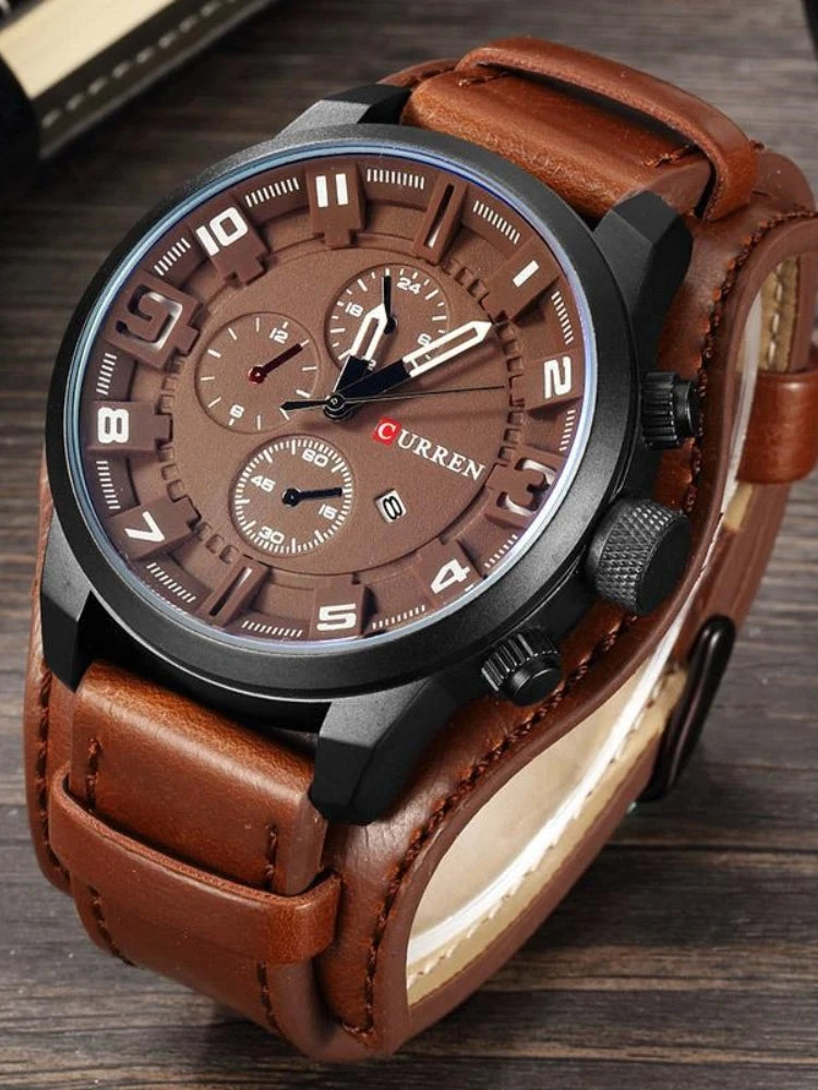 Curren Men's Watches Top Brand Luxury Fashion&Casual Business Quartz Watch Date Waterproof Wristwatch Relogio Masculino