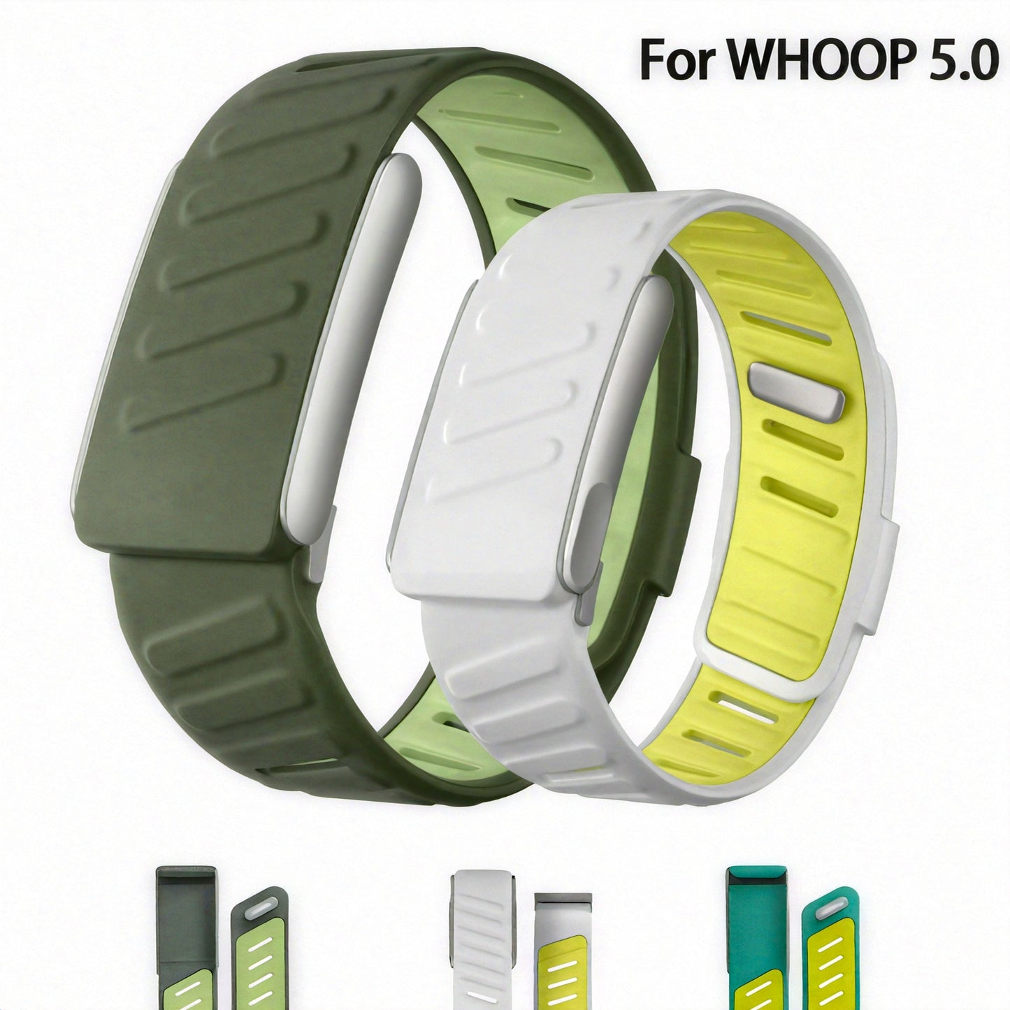 Whoop 5.0 Replacement Strap - Adjustable Sport Band with U-Shaped Connector,