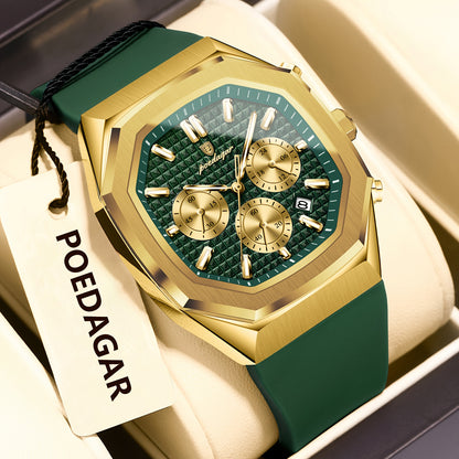 POEDAGAR Men's Watch - Waterproof up to 3ATM,