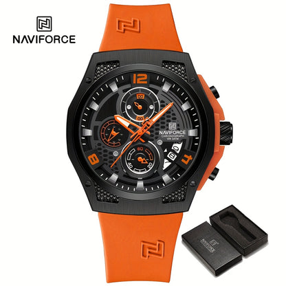 NAVIFORCE Men's Sports Watch - Luxury Quartz Chronograph with Date Display