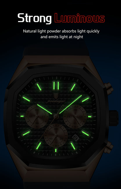 POEDAGAR Men's Watch - Waterproof up to 3ATM,