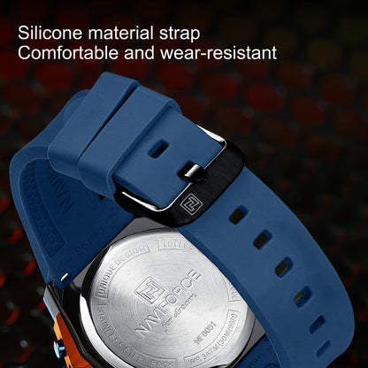 NAVIFORCE Men's Sports Watch - Luxury Quartz Chronograph with Date Display