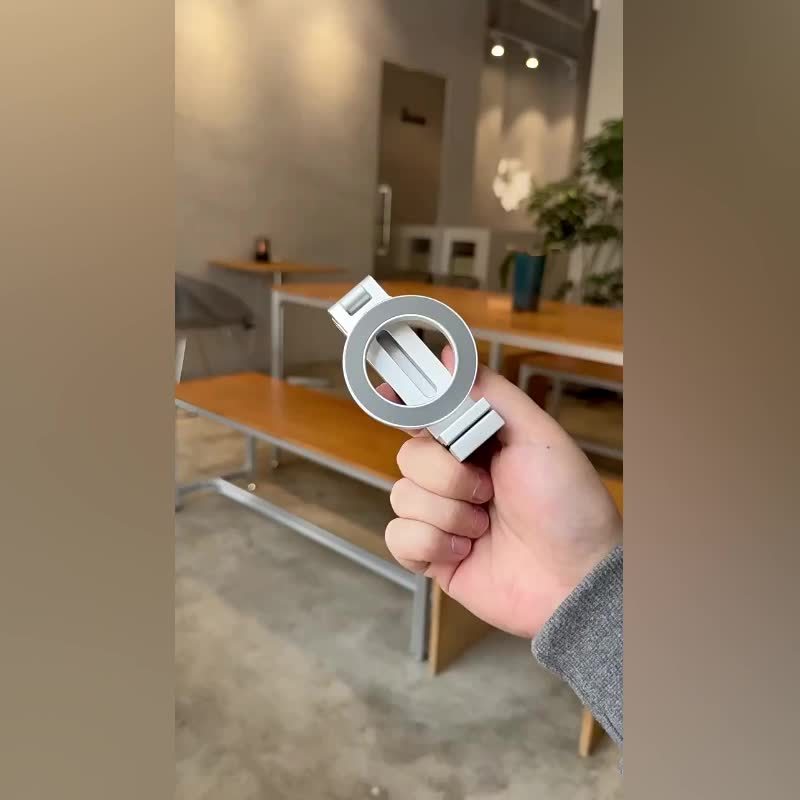 Portable Magnetic Phone Mount  360° Rotatable | Foldable | Strong Suction | Universal Clip