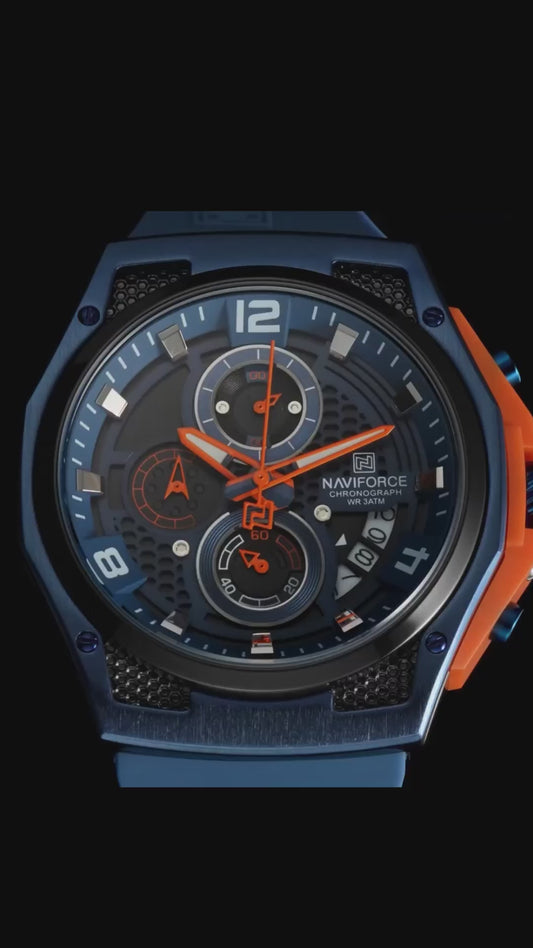 NAVIFORCE Men's Sports Watch - Luxury Quartz Chronograph with Date Display